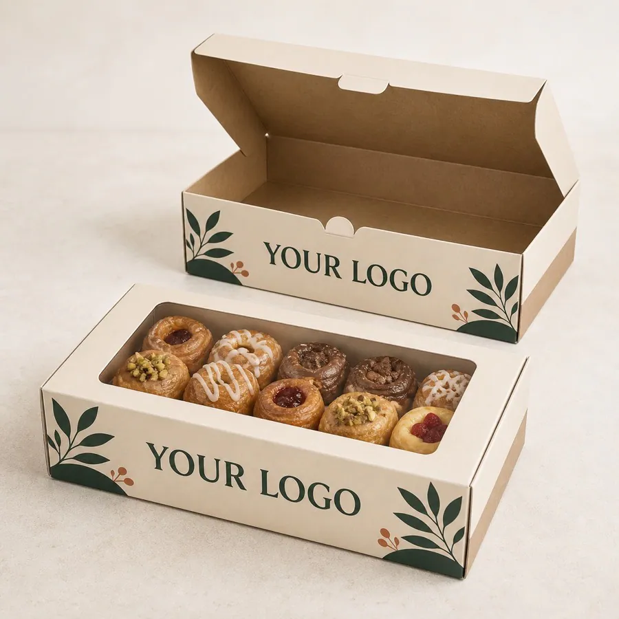 Mini window dessert box ready stock concept