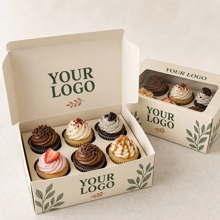 Six cupcake window box ready stock concept